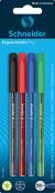 Opakowanie Długopis Schneider vizz, M, 4szt. , blister, mix kolorów