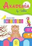 Domowe zwierzaki. Akademia 4-latka. Autor: Ewa Gorzkowska-Parnas, Tomasz Parnas. Dadada.pl Okładka książki Domowe zwierzaki. Akademia 4-latka