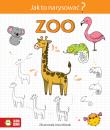 Jak to narysować? Zoo. Autor: Opracowanie zbiorowe. Dadada.pl Okładka książki Jak to narysować? Zoo