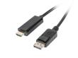 Okładka książki Kabel Lanberg CA-DPHD-10CC-0018-BK (DisplayPort M - HDMI M; 1,8m; kolor czarny)
