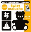 Kapitan Nauka. Świat Malucha. Karty kontrastowe. Autor: * Teresa Zobek     * Anna Zych, Pola Augustynowicz. Dadada.pl Okładka książki Kapitan Nauka. Świat Malucha. Karty kontrastowe