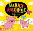 Maluch koloruje i poznaje zwierzęta. Autor: Opracowanie zbiorowe. Dadada.pl Okładka książki Maluch koloruje i poznaje zwierzęta