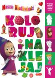 Okładka książki Masza i Niedźwiedź. Koloruj i naklejaj 2