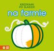 Na farmie. Kredkami po śladzie. Autor: Opracowanie zbiorowe. Dadada.pl Okładka książki Na farmie. Kredkami po śladzie