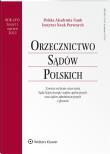 Okładka książki Orzecznictwo Sądów Polskich 1/2022