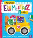Okładka książki Pierwszy elementarz 5-latka Nauka zabawa wycinanki naklejki piosenki