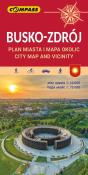 Plan miasta - Busko-Zdrój i okolice. Autor:   Praca zbiorowa. Dadada.pl Okładka książki Plan miasta - Busko-Zdrój i okolice