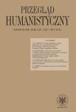 pRZEGLĄD hUMANISTYCZNY 3/2021. Autor: Mróz Maciej. Dadada.pl Okładka książki pRZEGLĄD hUMANISTYCZNY 3/2021