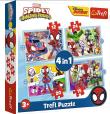 Opakowanie Puzzle 4w1 Ekipa Spidey'a TREFL