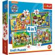 Opakowanie Puzzle 4w1 Wakacyjny Psi Patroll 34395