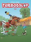 Turbogalop T.1. Autor: Marek Puszczewicz, du Peloux. Dadada.pl Okładka książki Turbogalop T.1