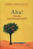 Aha! Chwile natchnionej myśli. Autor: John Strelecky. Dadada.pl Okładka książki Aha! Chwile natchnionej myśli