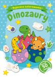 Bajeczna kolorowanka. Dinozaury. Autor: Natalia Berlik. Dadada.pl Okładka książki Bajeczna kolorowanka. Dinozaury