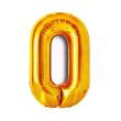 Opakowanie Balon foliowy złota cyfra '0'