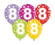 Opakowanie Balony cyfra 8 30cm 5szt