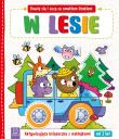 Okładka książki Bawię się i uczę ze smokiem Dżokiem. W lesie. Aktywizująca książeczka z naklejkami od 3 lat