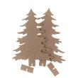 Opakowanie Baza MDF - choinki 20,5cm 2 szt