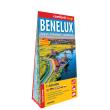 Benelux Belgia Holandia Luksemburg laminowana mapa samochodowa 1:500 000. Autor: Opracowanie zbiorowe. Dadada.pl Okładka książki Benelux Belgia Holandia Luksemburg laminowana mapa samochodowa 1:500 000