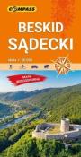 Beskid Sądecki. Mapa turystyczna 1:50 000. Autor:   Praca zbiorowa. Dadada.pl Okładka książki Beskid Sądecki. Mapa turystyczna 1:50 000