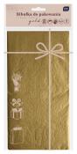 Opakowanie Bibułka do pakowania 50x70cm 5 arkuszy złota