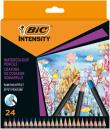 BIC Intensity Premium Watercoloour Kredki ołówkowe Pudełko 24szt. Wydawca: Bic. Dadada.pl Opakowanie BIC Intensity Premium Watercoloour Kredki ołówkowe Pudełko 24szt