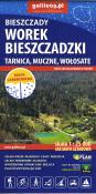 Okładka książki Bieszczady Worek Bieszczadzki Tarnica, Muczne, Wołosate. Mapa laminowana 1: 25 000