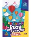 Opakowanie Blok kolorowy barwiony A3/15K (10szt) ASTRA