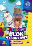 Opakowanie Blok rysunkowy kolorowy A4 15 arkuszy 10 sztuk mix