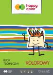 Opakowanie Blok techniczny kolorowy A3 170g Happy Color pakiet 10sztuk