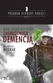 Blok zadań dla osób zagrożonych demencją. Autor: Małgorzata Modrak. Dadada.pl Okładka książki Blok zadań dla osób zagrożonych demencją