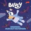 Bluey. Dobranoc, owocowy nietoperzu. Moja czytanka. Autor: Opracowanie zbiorowe. Dadada.pl Okładka książki Bluey. Dobranoc, owocowy nietoperzu. Moja czytanka