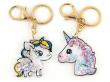 Opakowanie Brelok jednorożec z cekinami 6,5x6cm MIX