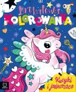 Brokatowa kolorowanka. Kucyki i jednorożce. Autor: Podgórska Anna. Dadada.pl Okładka książki Brokatowa kolorowanka. Kucyki i jednorożce