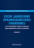 Okładka książki Cechy jakościowe sprawozdawczości finansowej..