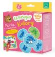 Okładka książki Co pasuje? Kolory. Puzzle + książeczka