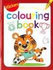 Okładka książki Colouring book z naklejkami. Tygrys