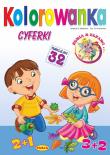 Cyferki. Kolorowanka. Autor: Kruszewski Włodzimierz, Ernest Błędowski. Dadada.pl Okładka książki Cyferki. Kolorowanka