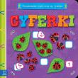 Cyferki. Przedszkolak myśli, uczy się i nakleja. Autor: Podgórska Anna. Dadada.pl Okładka książki Cyferki. Przedszkolak myśli, uczy się i nakleja