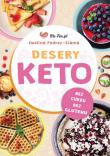 Desery KETO Słodycze bez cukru, bez glutenu, ze smakiem. Autor: Ewelina Podrez-Siama. Dadada.pl Okładka książki Desery KETO Słodycze bez cukru, bez glutenu, ze smakiem