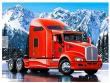Opakowanie Diamentowa mozaika ciężarówka solo w górach zimą NO-1008768
