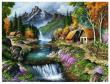 Opakowanie Diamentowa mozaika Domki nad rzeką górską NO-1007419