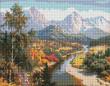 Opakowanie Diamentowa mozaika - Jesień w górach 40x50cm