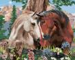 Opakowanie Diamentowa mozaika Konie zakochane pod drzewem NO-1006382
