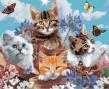 Opakowanie Diamentowa mozaika kotki z motylami NO-1006378