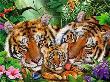 Opakowanie Diamentowa mozaika Rodzina tygrysów 60666