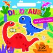 Okładka książki Dinozaury. Blok do kolorowania