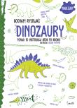 Dinozaury. Kocham rysować. Autor: Opracowanie zbiorowe. Dadada.pl Okładka książki Dinozaury. Kocham rysować