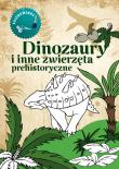 Dinozaury. Kolorowanka. Autor: Katarzyna kopiec Sekieta. Dadada.pl Okładka książki Dinozaury. Kolorowanka