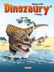 Dinozaury w komiksie T.4. Autor: Arnaud Plumeri. Dadada.pl Okładka książki Dinozaury w komiksie T.4