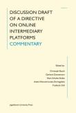 Okładka książki Discussion Draft of a Directive on Online...